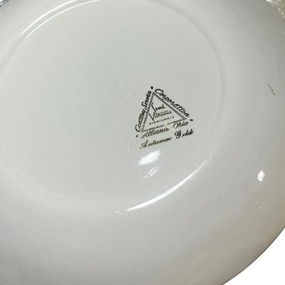 Vintage Century Service Autumn Gold Wheat Dinnerware Set Of 26 Pieces